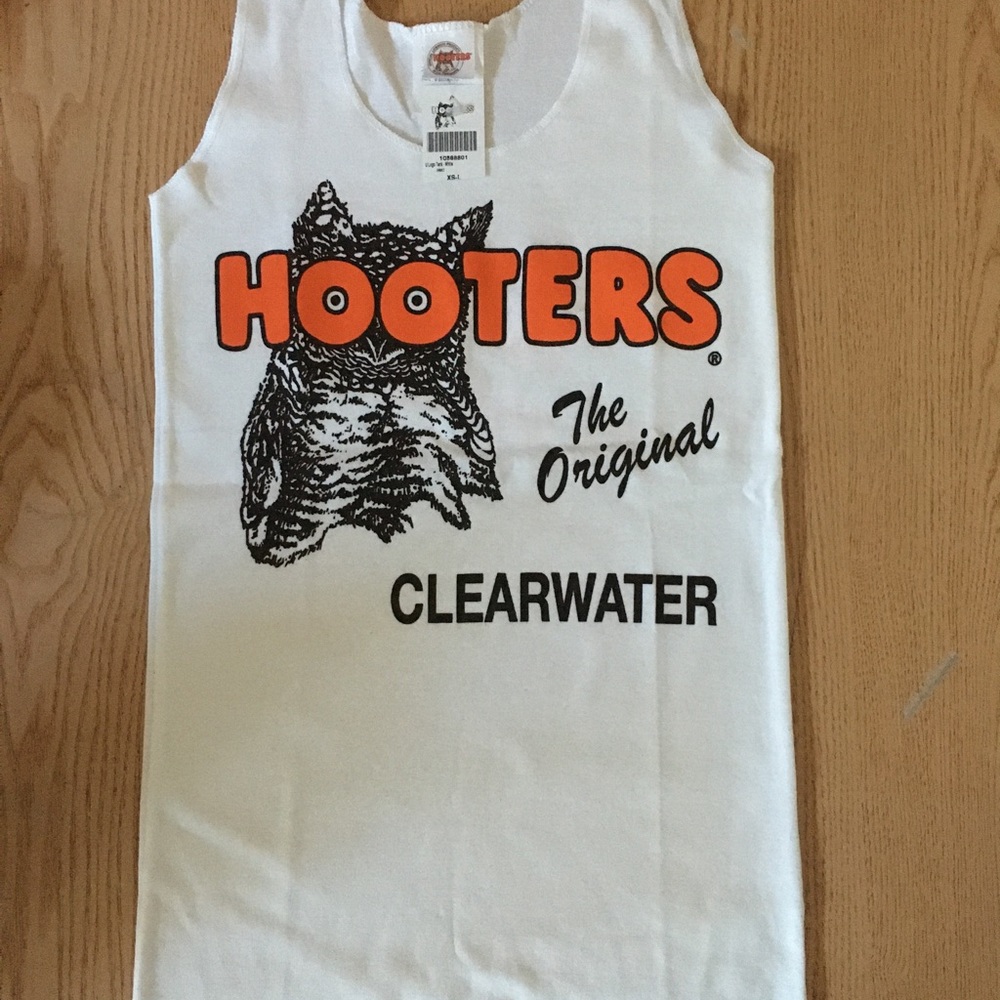 New Hooters Girl Vintage Uniform Tank Shorts Pantyhose XL Length Socks Size XS - Picture 9 of 16